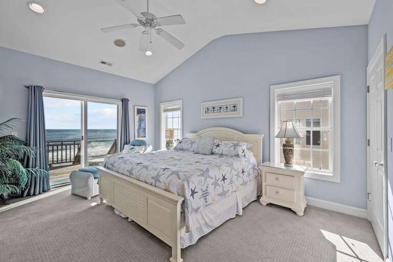 Master Bedroom with King Bed - Top Level