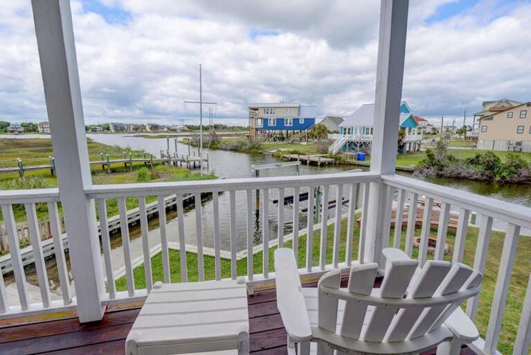 Back Yard View from Covered Porch
