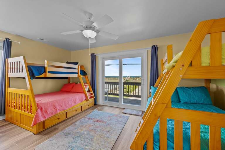 1st Level Bunk Room - Deck Access