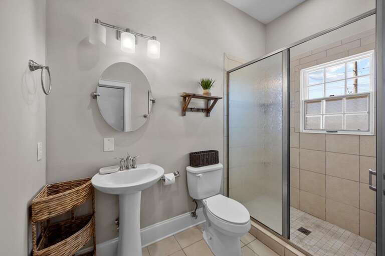 Full Bath Outside Bedroom 4 with Walk0In Shower