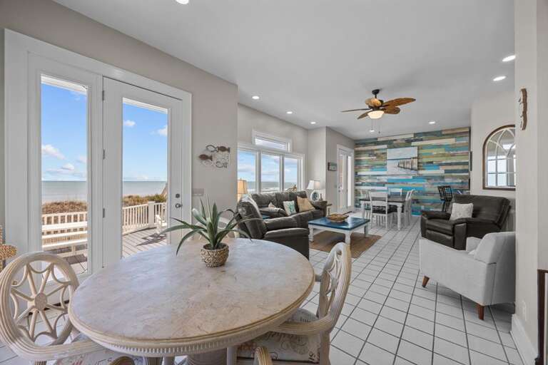 Living Room with Table for Games or Extra Dining