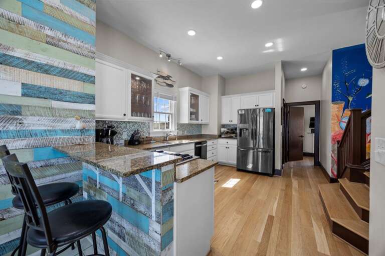 Kitchen and Bar Area