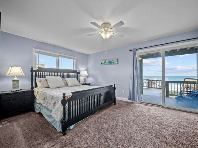 Master Bedroom - First Level - King Bed - Oceanfront