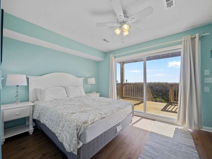 1st LEvel Bedroom - Private Deck Access