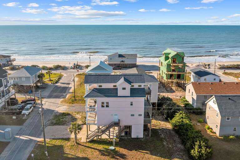 Aerial with Beach Access