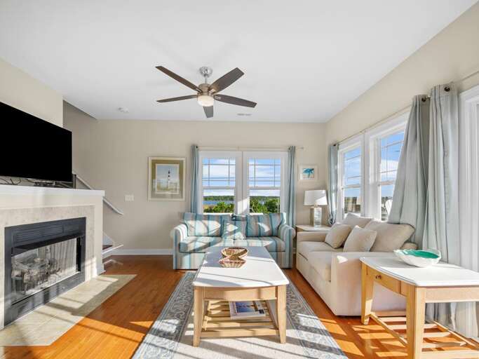 Living Room with Flat Screen TV