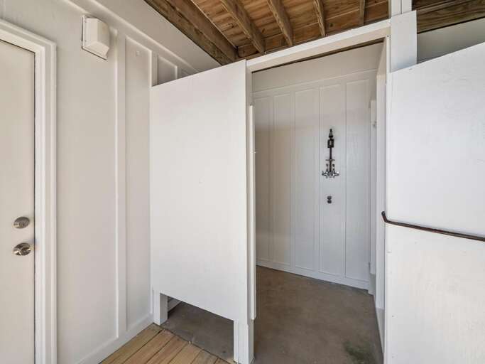 Enclosed Outdoor Shower - Hot and Cold Water