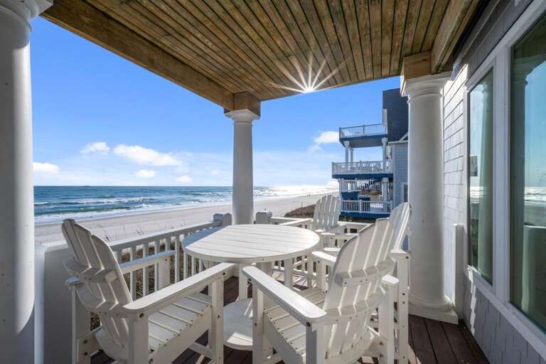 Oceanfront Deck - Additional Dining Space