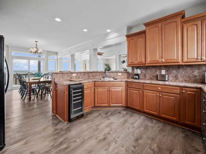 Excellent Ocean Views from Kitchen