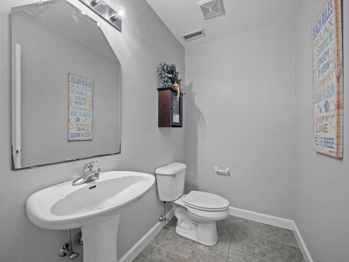 Half Bath off Kitchen