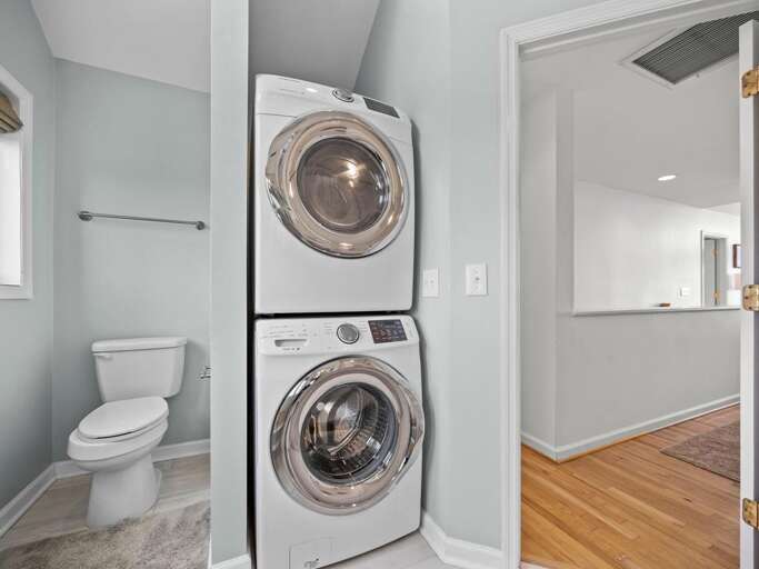 Full Bath Shared by Laundry Room