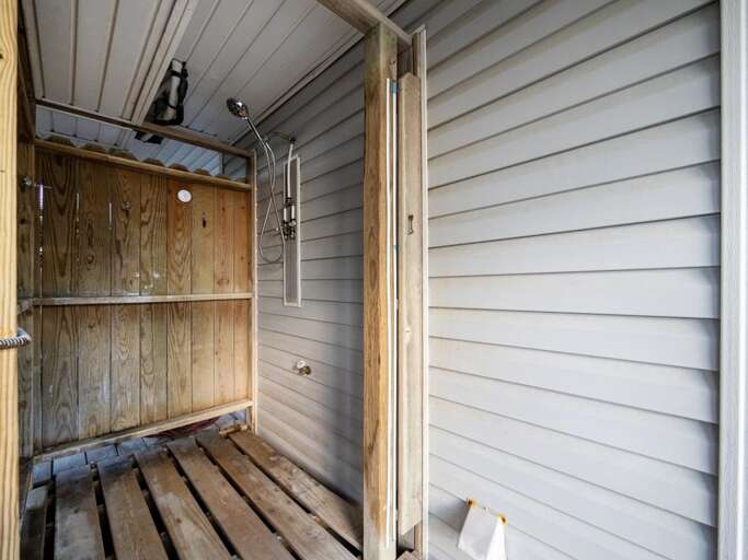 Outdoor Enclosed Shower - Hot and Cold Water