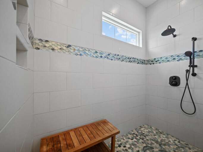 Large Tiled Walk-In Shower