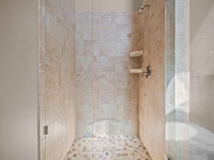 Glass - Tiled Walk-in Shower