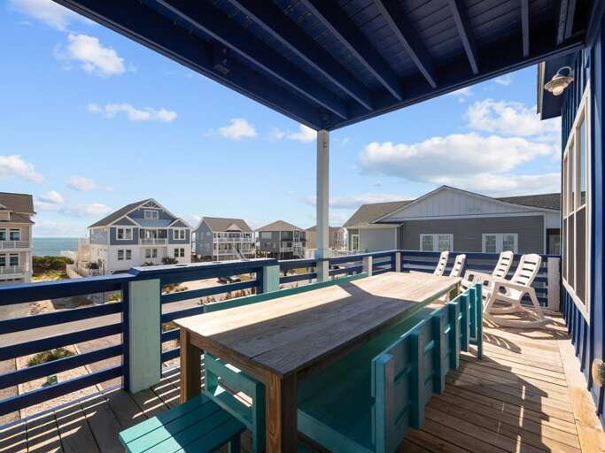 Floor 2 - Oceanside Deck off Living and Dining Area