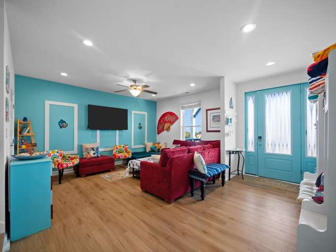 FLoor 1 - Large Open Entry and Living Room Space with Great Storage