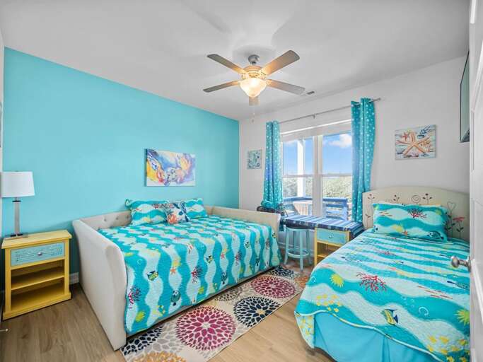 Floor 1 - Soundside with Twin Trundle and Twin Bed