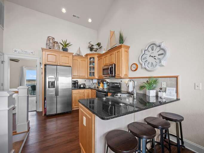 Kitchen with Additional Bar Seating
