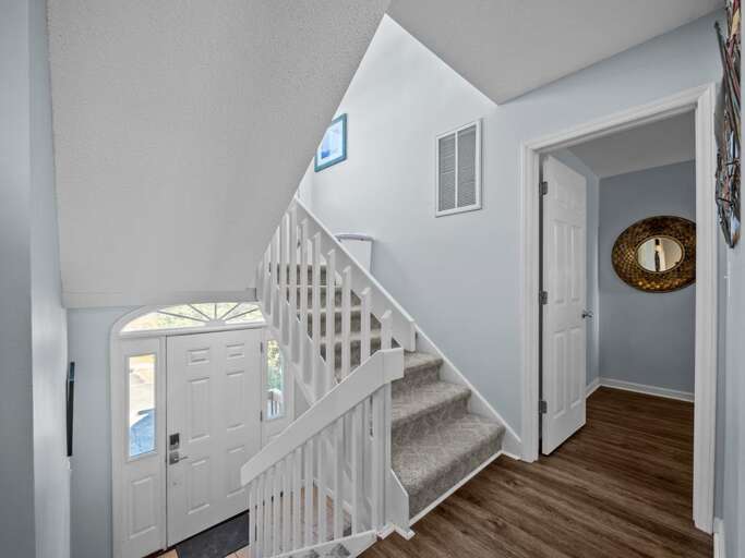 Entrance and Stairway to Top Level