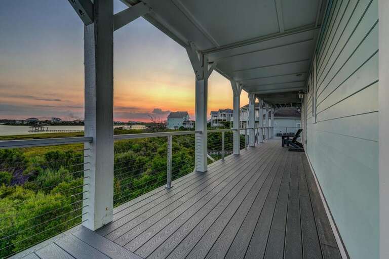Porch off 1st Level King and Queen Bedrooms