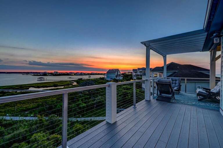 Waterfront Decks and Entertainment Area