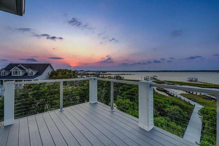 Deck from Upper Level Master - Wonderful Sunsets