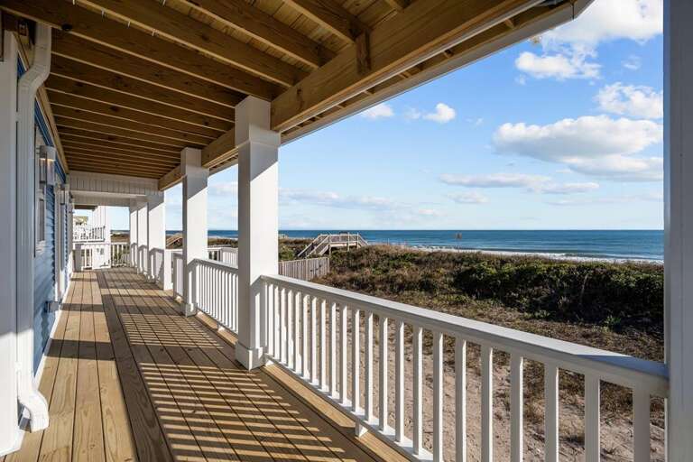 Oceanfront Porch Off Lower Bedrooms