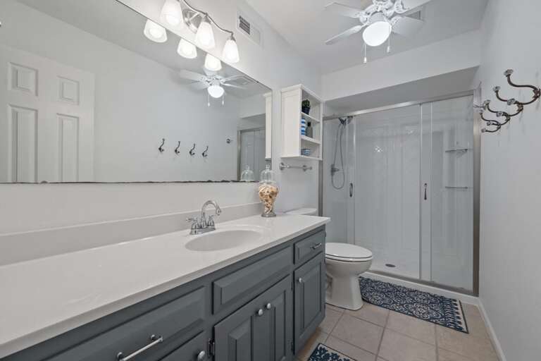 Private Master Bath - Glass Enclosed Shower