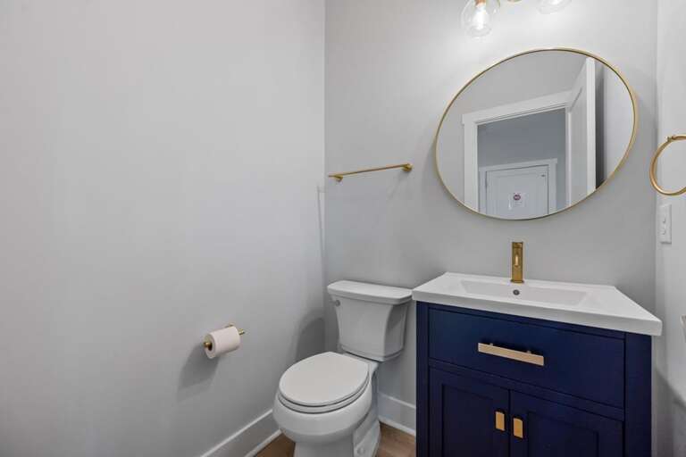 2nd Level Half Bath off Kitchen