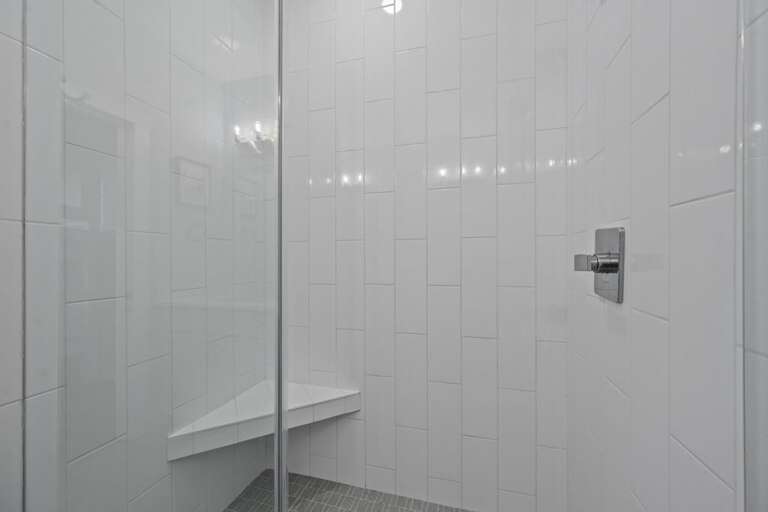 Large Tiled Glass Enclosed Shower