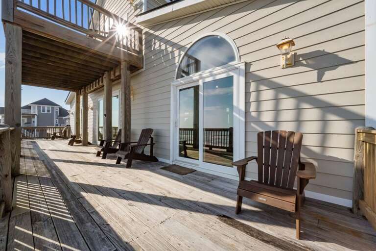 Deck off Dining and Living Area