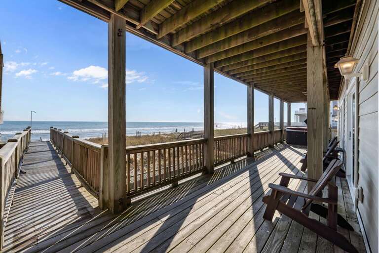 Deck Off 1st Level Bedrooms - Hot Tub