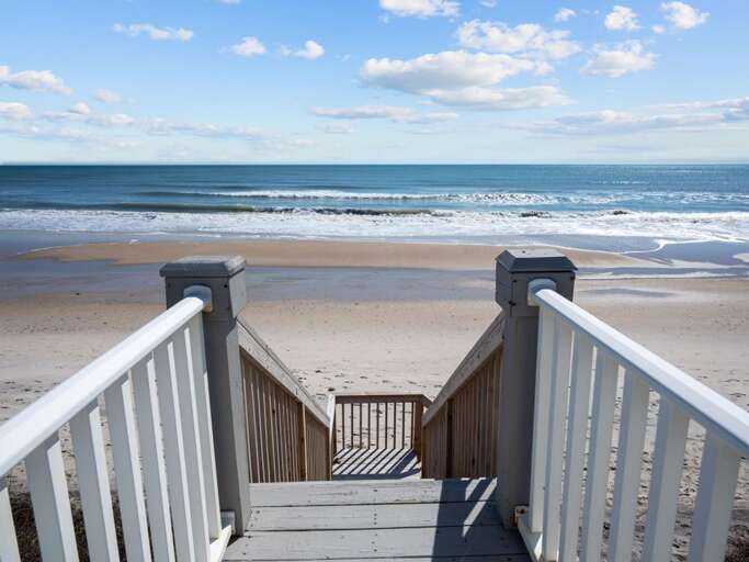 Private Beach Access Connects to Porch