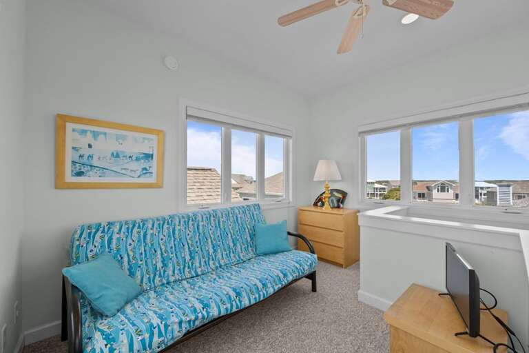 Tower Room with Futon and TV