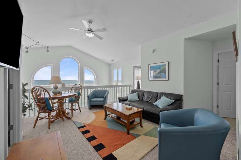 Upper Level Living Area with Fantastic Views