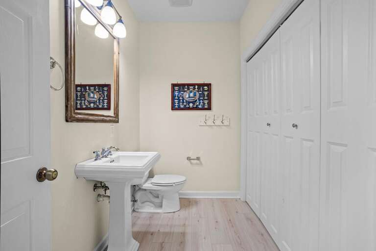 Half Bath off Living Area