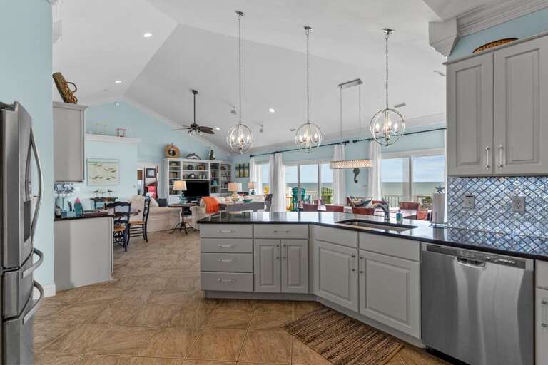 Kitchen and Living Area