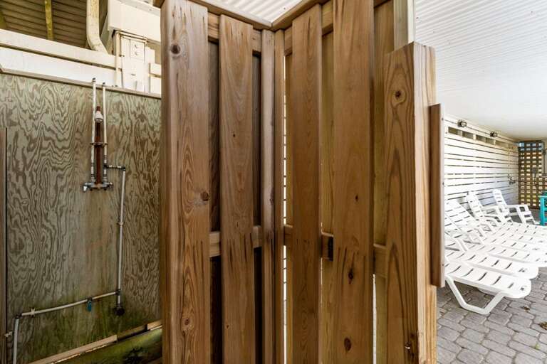 Enclosed Outdoor Shower