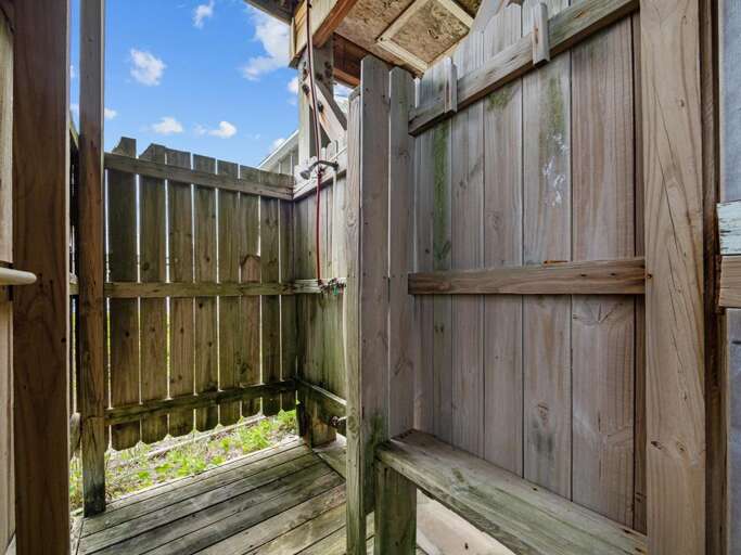 Enclosed Outdoor Shower