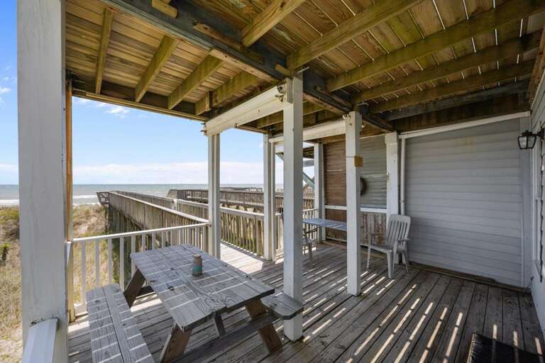 Oceanfront Deck off Living Room