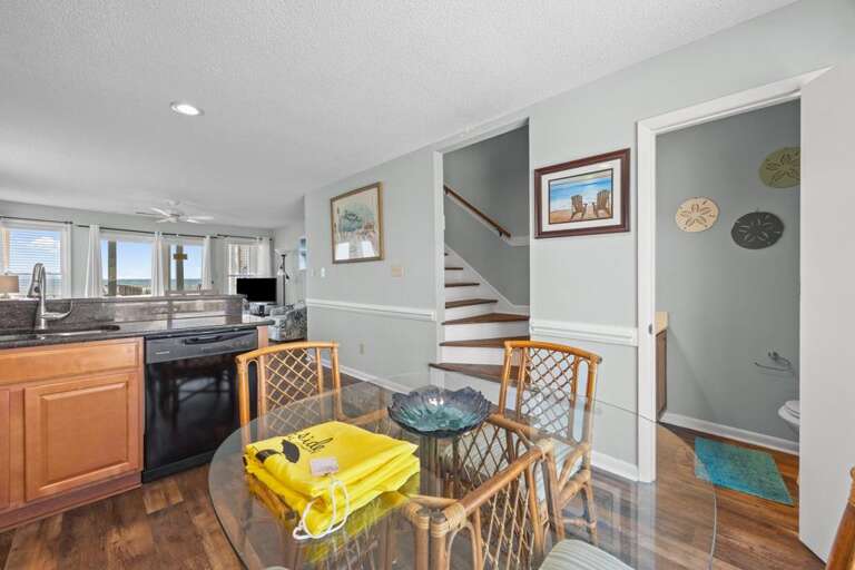 Kitchen and Half Bath