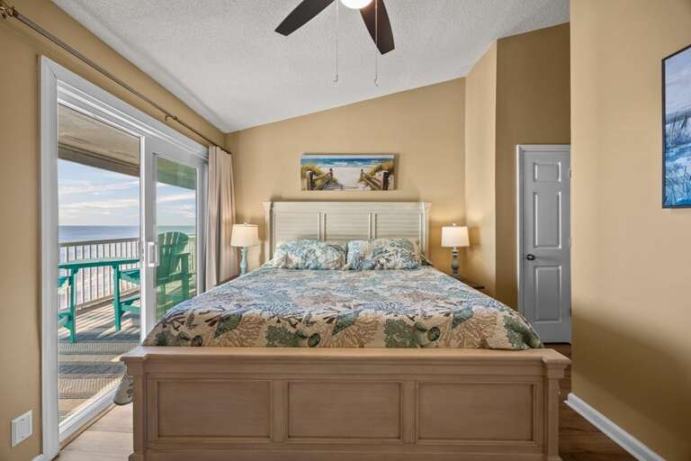 Master Bedroom - Direct Oceanfront - Deck Access