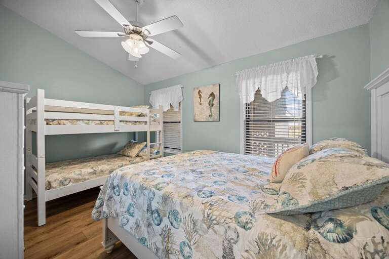 Bedroom 2  - Bunk -2 Twins- and a Queen