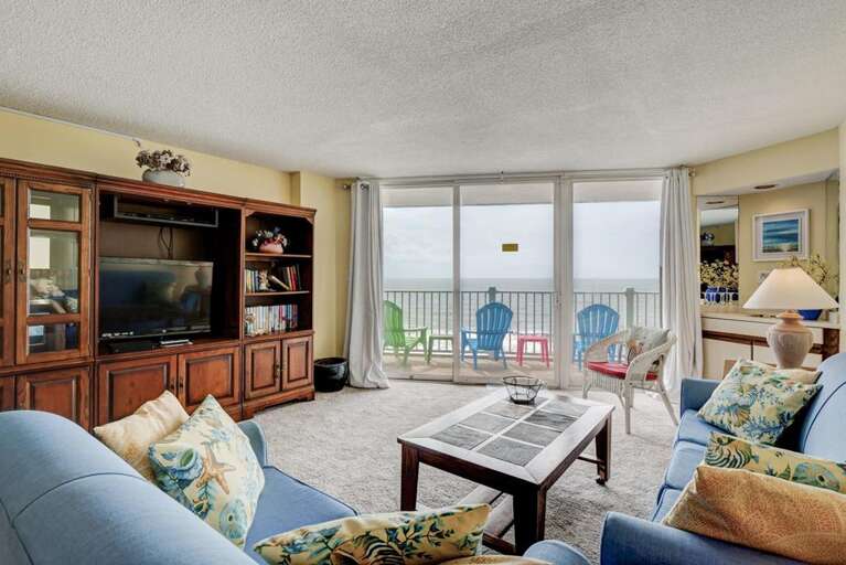 Living Room with Deck Access