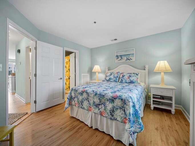 Bedroom 2 has a Queen Bed