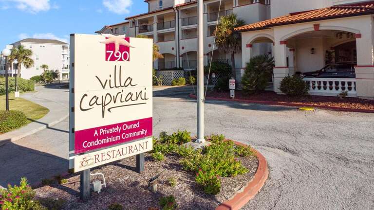 Entrance to Villa Capriani