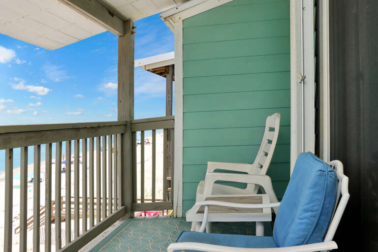 Bedroom 1 - Gulf Front Covered Deck