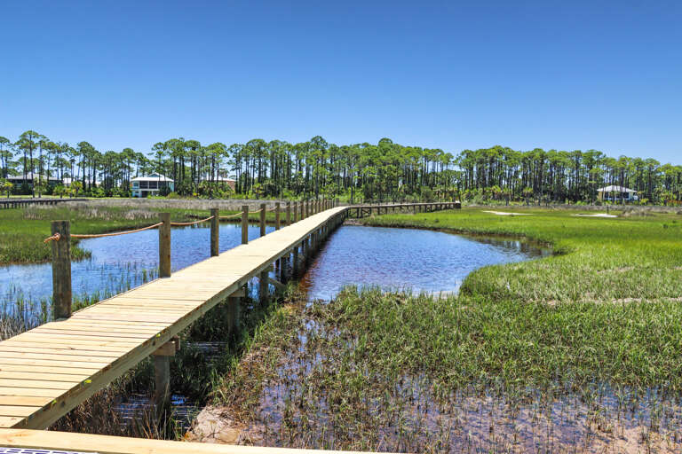 Winding Bay Dock Shared by Bay Destiny RV Spots