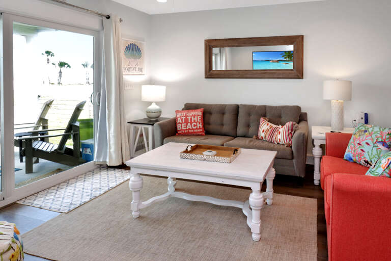 Living Room with Beach View