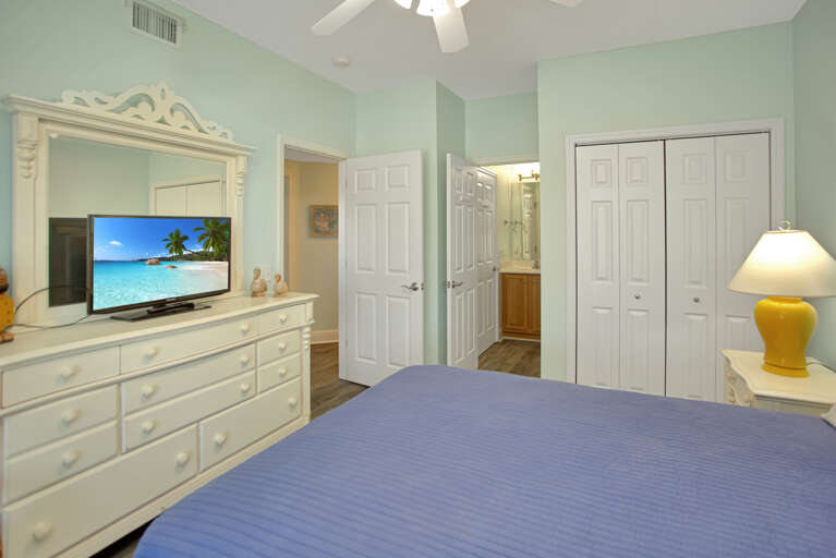 Bedroom 2 with TV & Full Bath Bedroom 2 with TV & Full Bath
